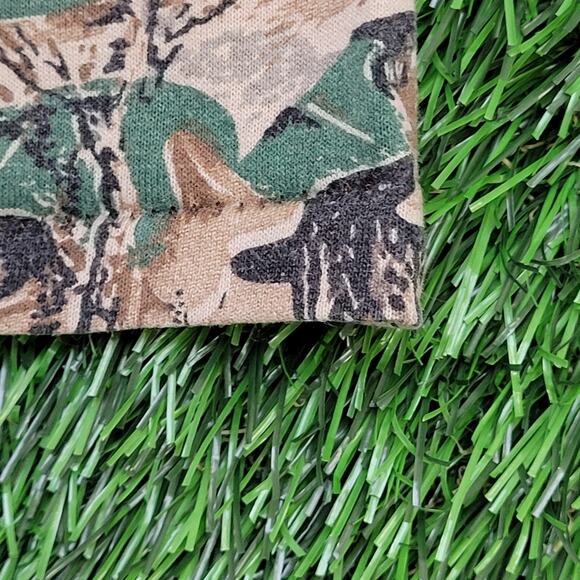 Vintage 90s Red-Head Advantage Camo Shirt Medium 20x26 Green Brown USA - Picture 11 of 14